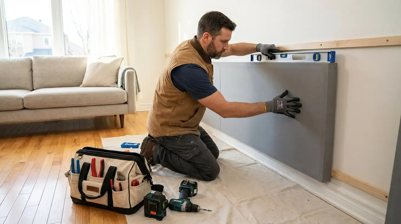 نصب تلویزیون روی دیوار با ام دی اف: نکات کلیدی و مراحل