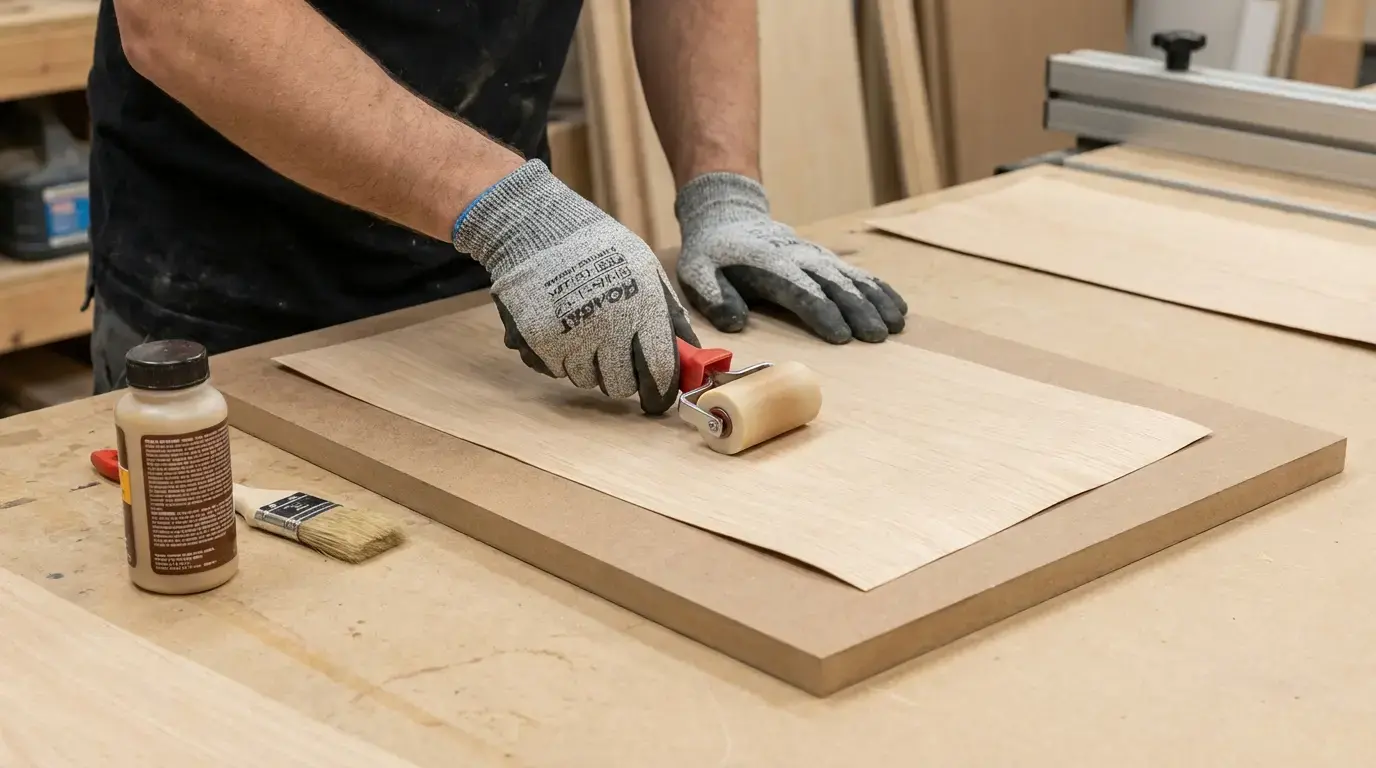 مراحل گام به گام تعویض روکش کابینت ام دی اف