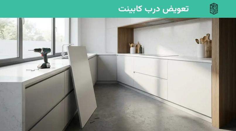 تعویض درب کابینت