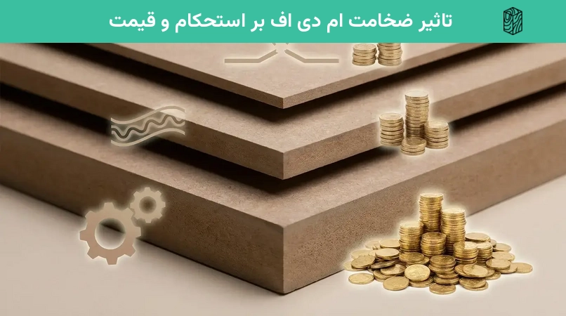 تاثیر ضخامت ام دی اف بر استحکام و قیمت