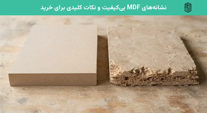 نشانه‌های MDF بی‌کیفیت و نکات کلیدی برای خرید