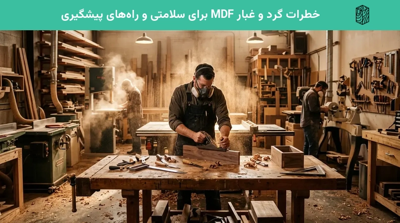 خطرات گرد و غبار MDF برای سلامتی و راه‌های پیشگیری