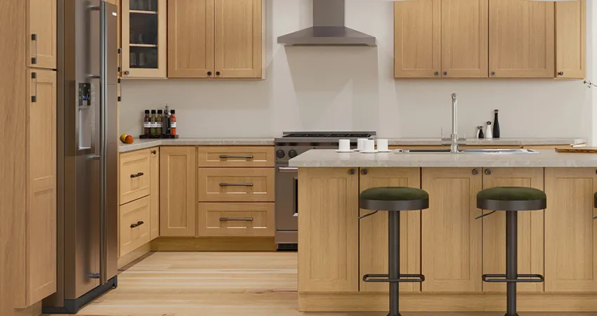 کابینت رنگ نسکافه‌ای و کاپوچینو