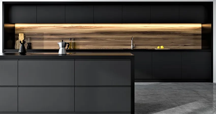 کابینت آشپزخانه رنگ مشکی