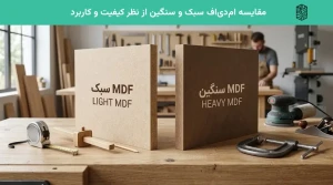 مقایسه ام‌دی‌اف سبک و سنگین از نظر کیفیت و کاربرد